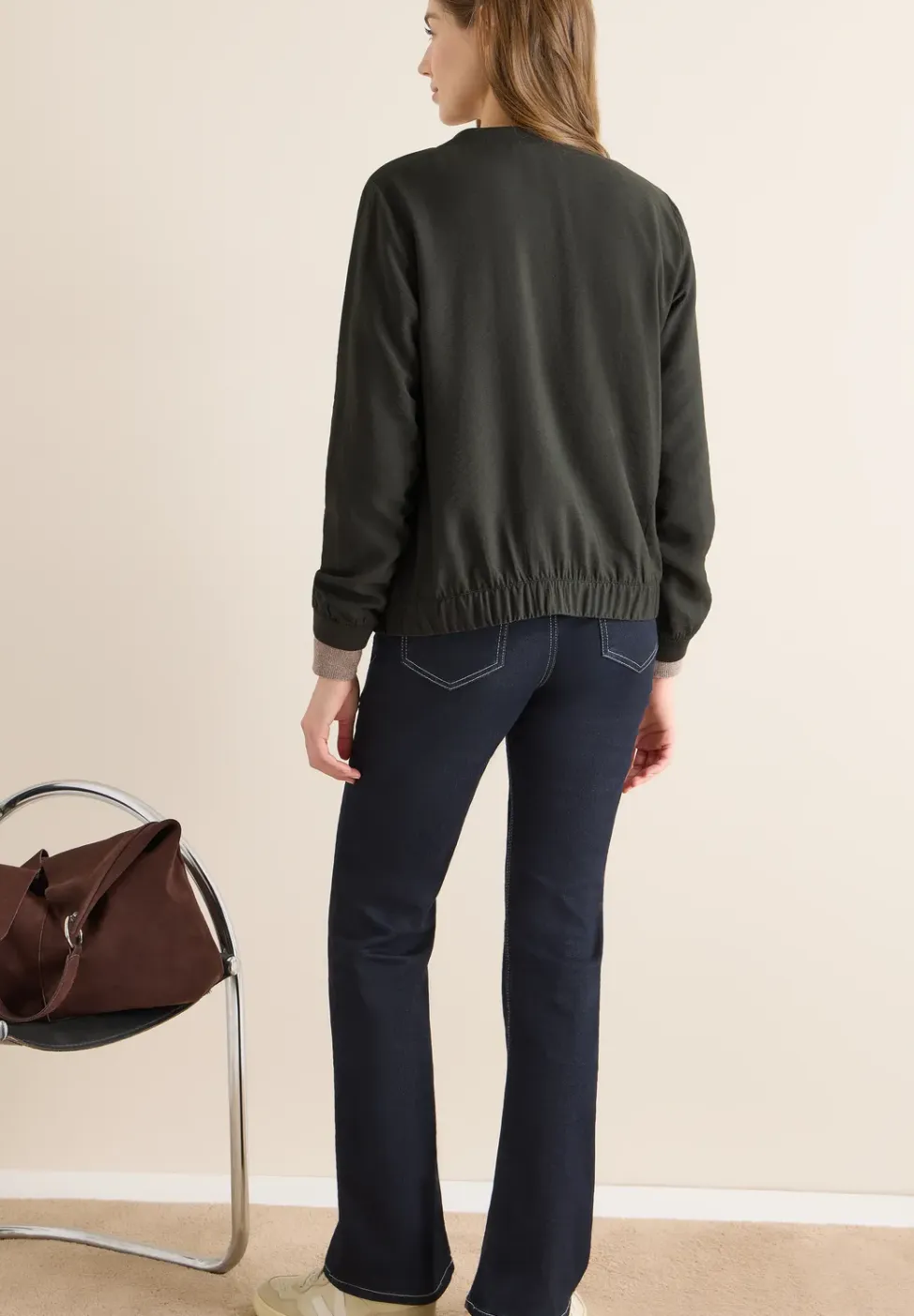 Blouson in effen kleur