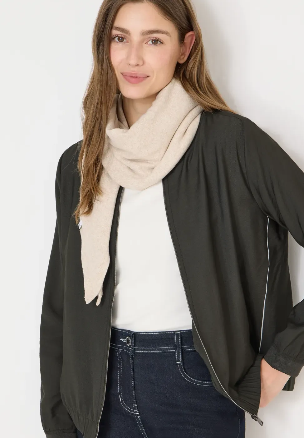 Blouson in effen kleur