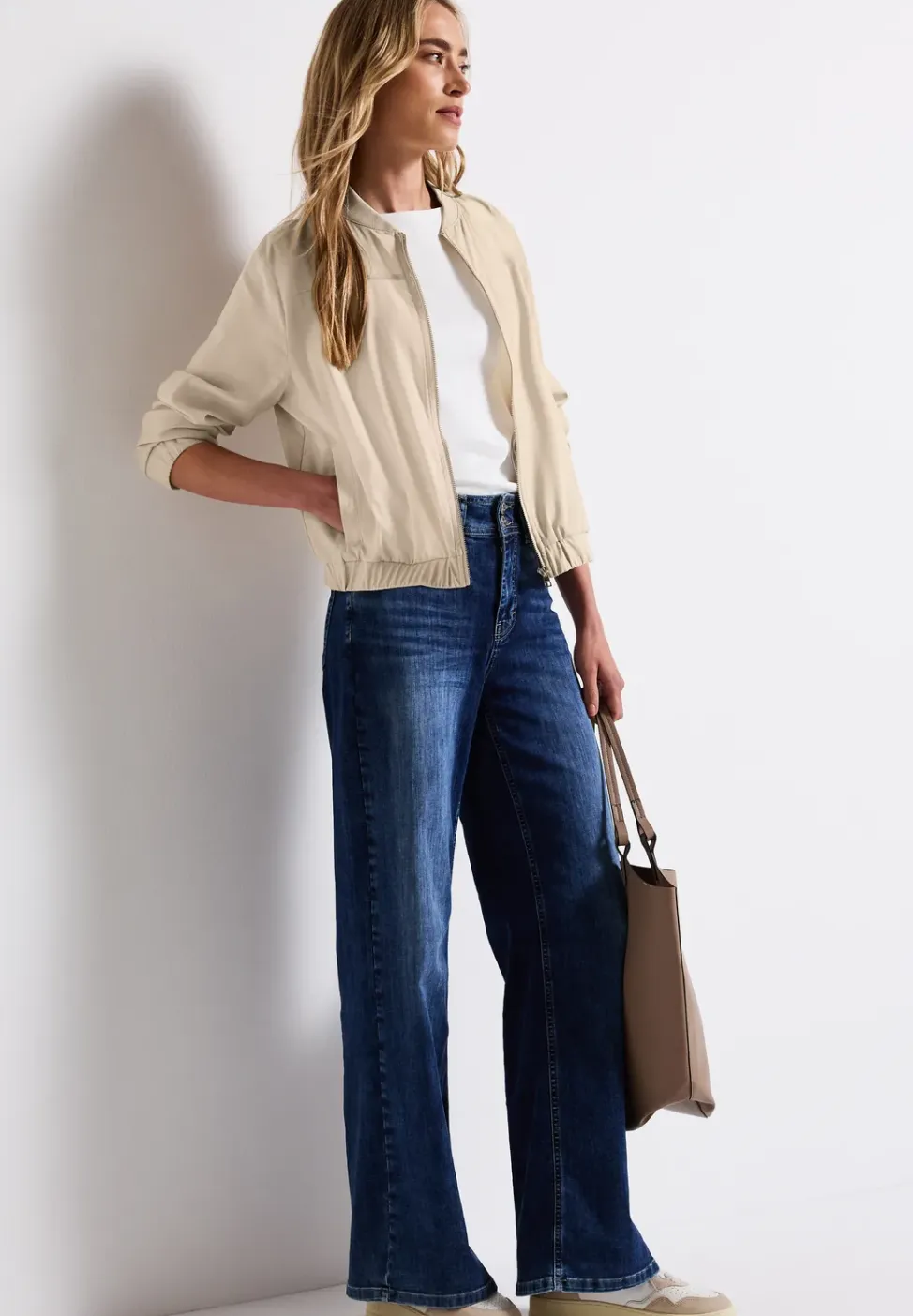 Blouson in effen kleur