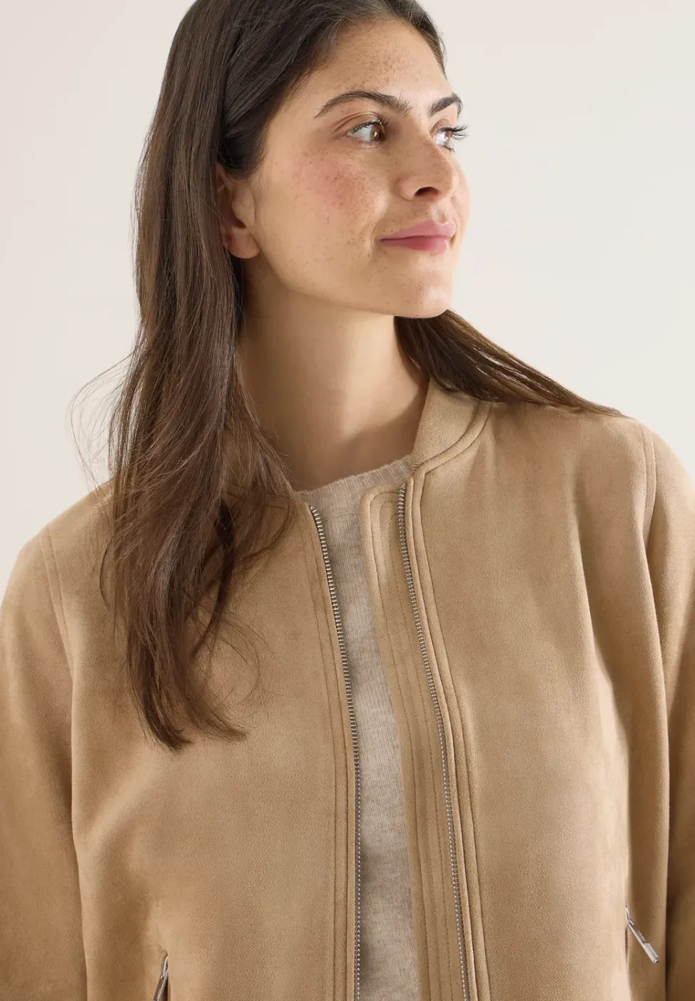 Blouson in effen kleur