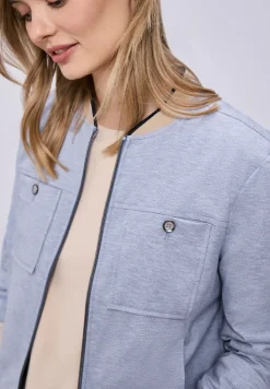 Blouson in gemêleerde look met ritssluiting