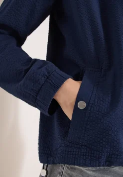 Blouson in seersucker kwaliteit met rits