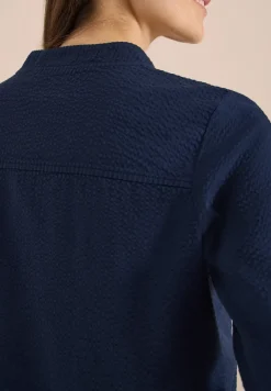 Blouson in seersucker kwaliteit met rits