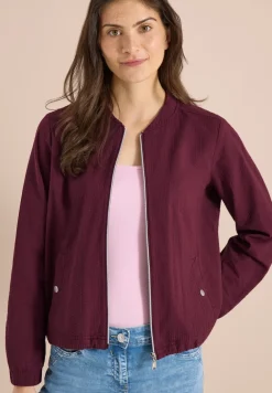 Blouson in seersucker kwaliteit met rits