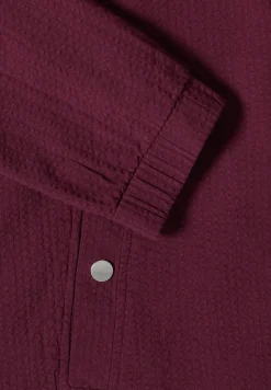 Blouson in seersucker kwaliteit met rits