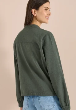 Blouson in seersucker kwaliteit met rits
