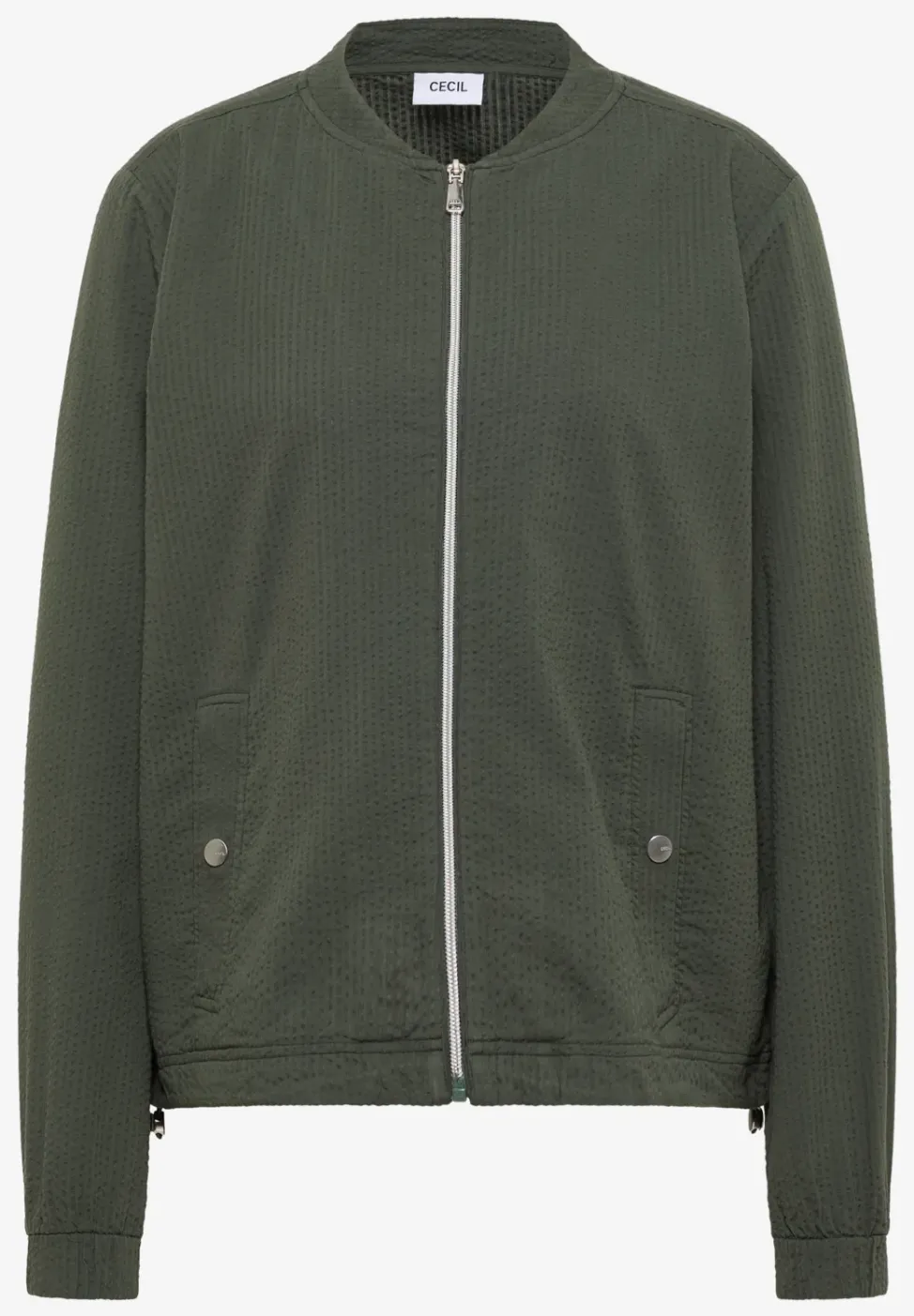 Blouson in seersucker kwaliteit met rits