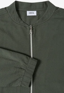 Blouson in seersucker kwaliteit met rits