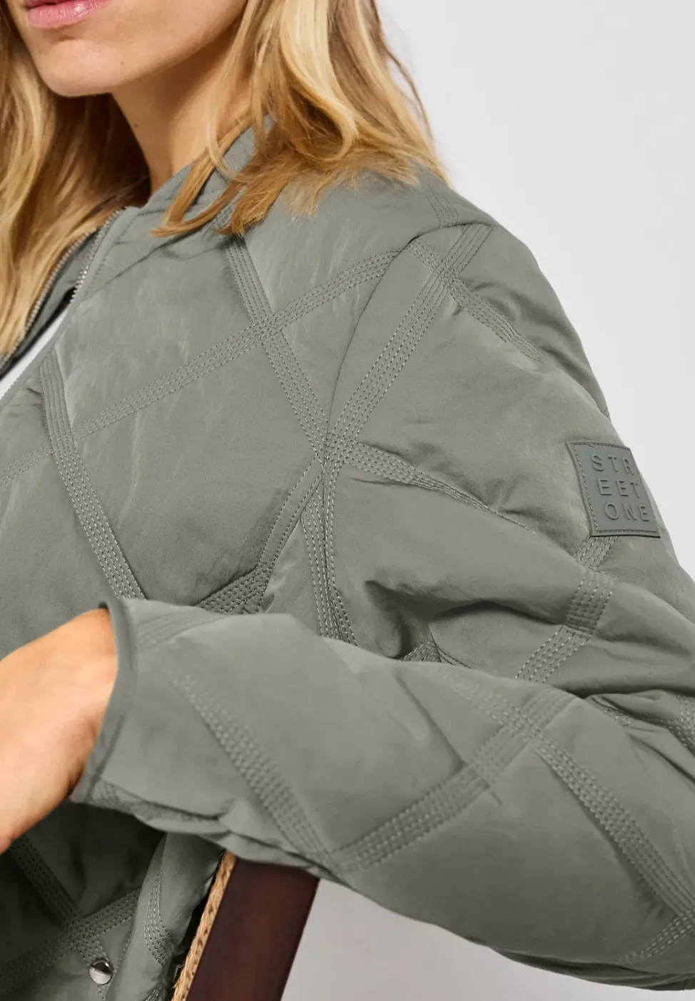 Blouson met doorgestikt patroon