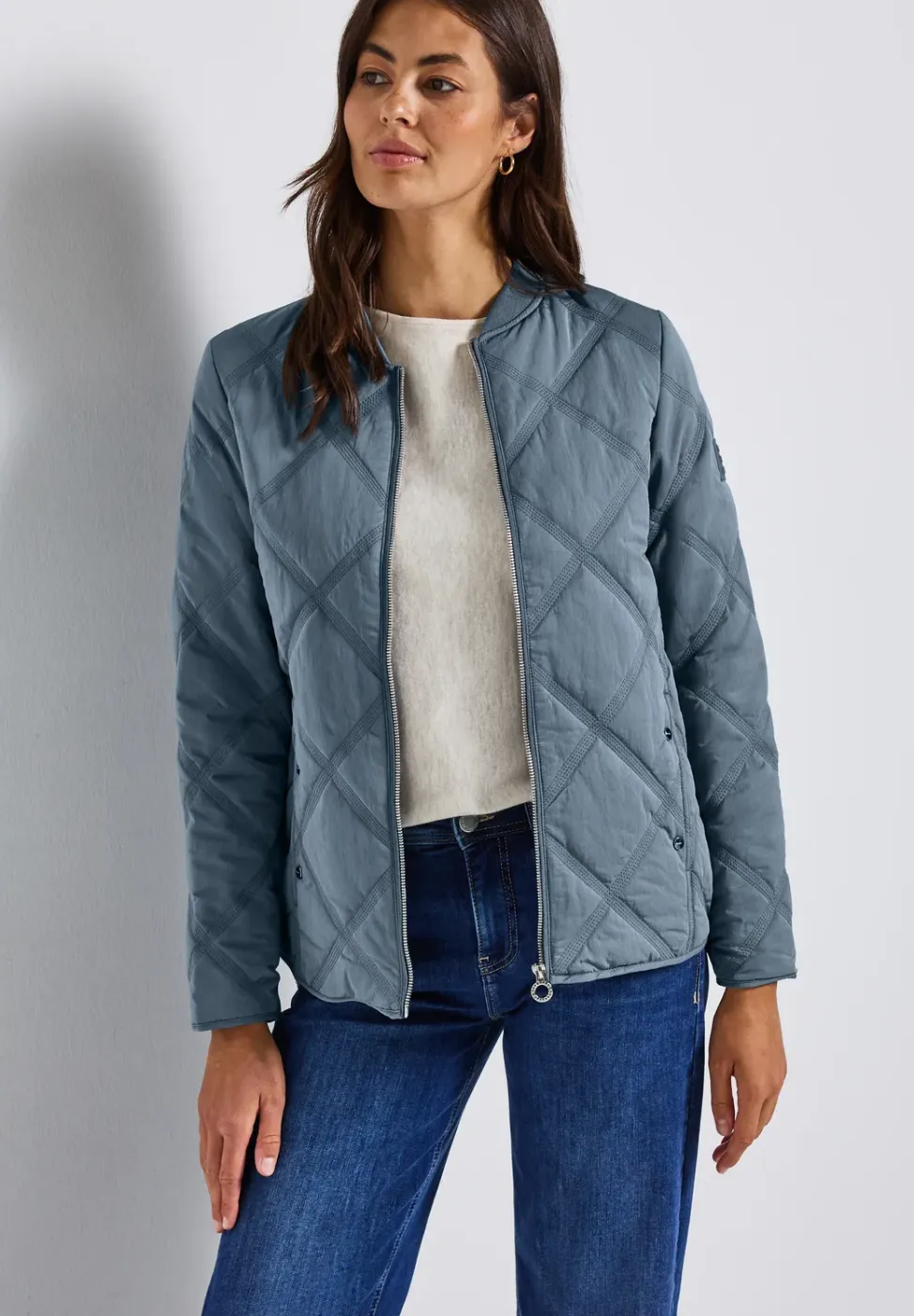 Blouson met doorgestikt patroon