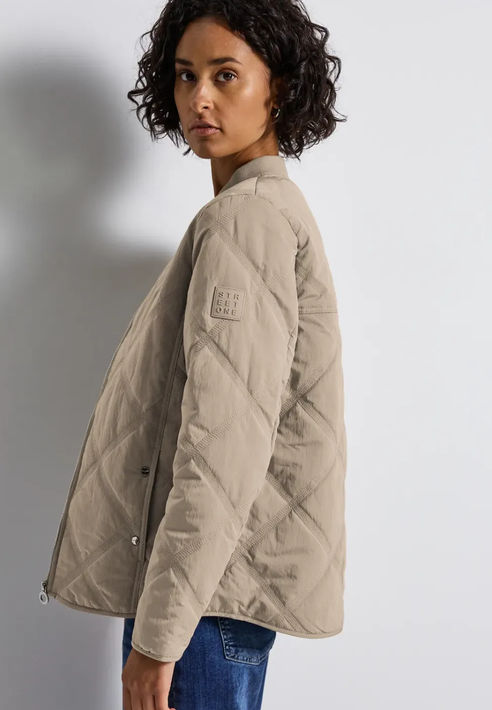 Blouson met doorgestikt patroon