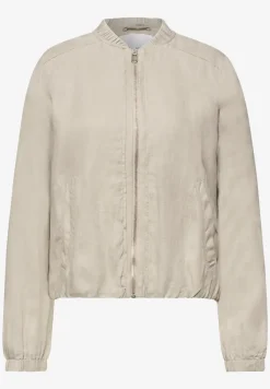 Blouson met gerimpelde zoom en ritssluiting