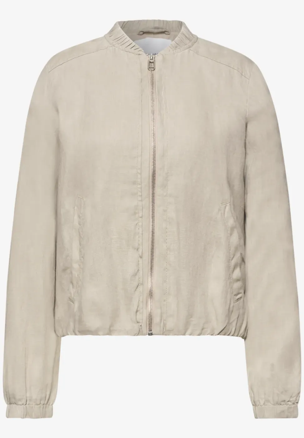 Blouson met gerimpelde zoom en ritssluiting