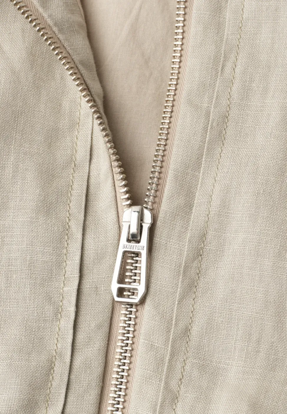 Blouson met gerimpelde zoom en ritssluiting