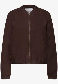 Blouson met gerimpelde zoom en ritssluiting