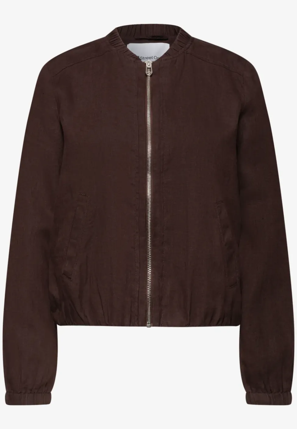 Blouson met gerimpelde zoom en ritssluiting