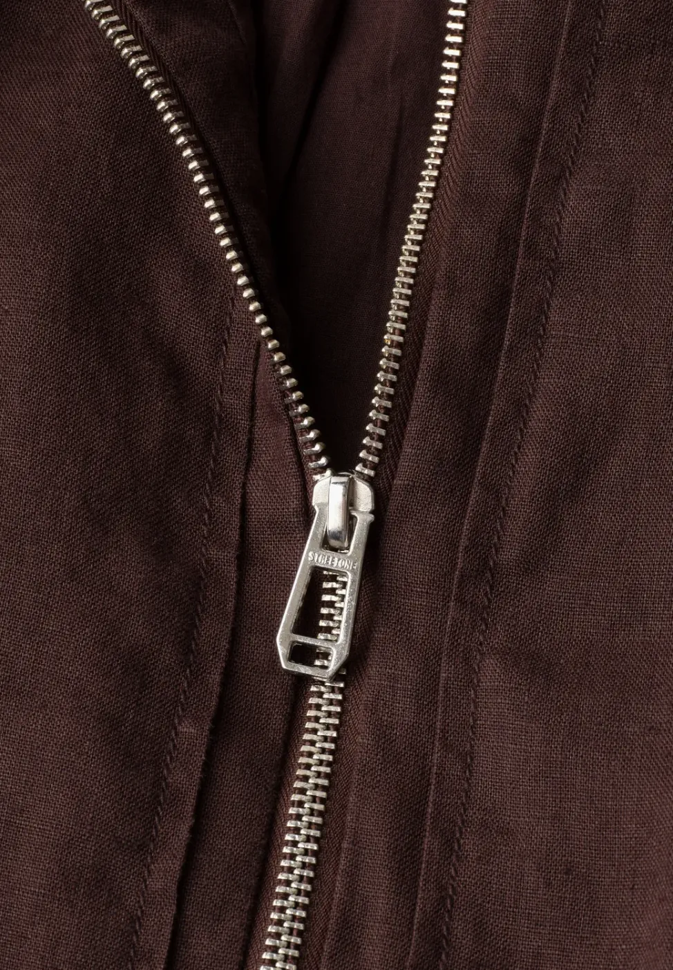 Blouson met gerimpelde zoom en ritssluiting