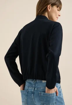 Blouson met glitterstrepen