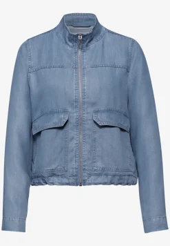 Blouson met opstaande kraag van lyocell