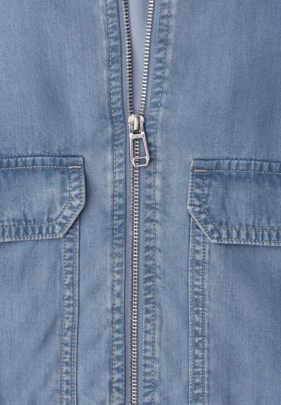 Blouson met opstaande kraag van lyocell