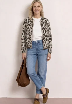 Blouson met rits en print