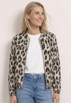 Blouson met rits en print
