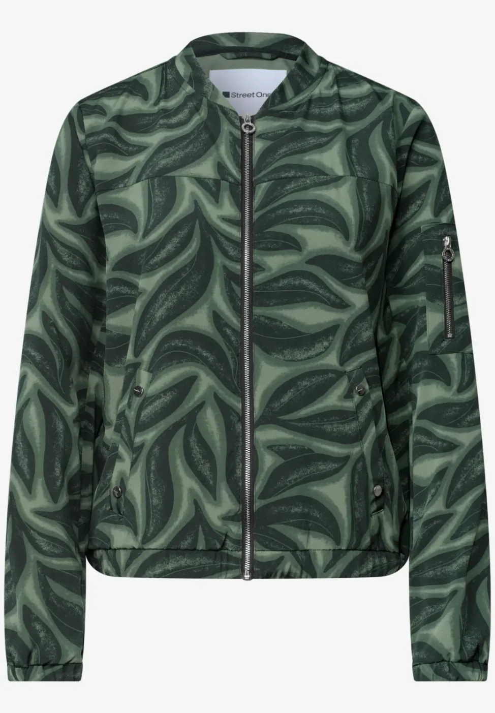 Blouson met rits en print