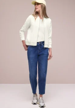 Blouson met rits en textuur