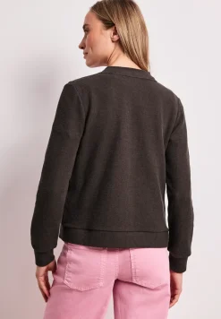 Blouson met rits en textuur
