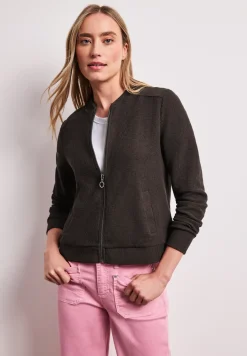 Blouson met rits en textuur