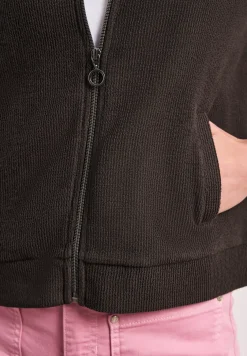 Blouson met rits en textuur