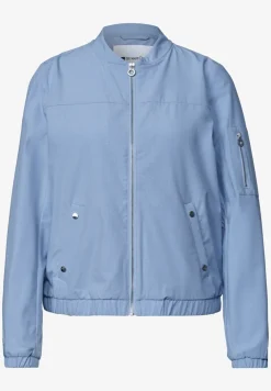 Blouson met ronde hals en ritssluiting