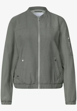 Blouson met ronde hals en ritssluiting
