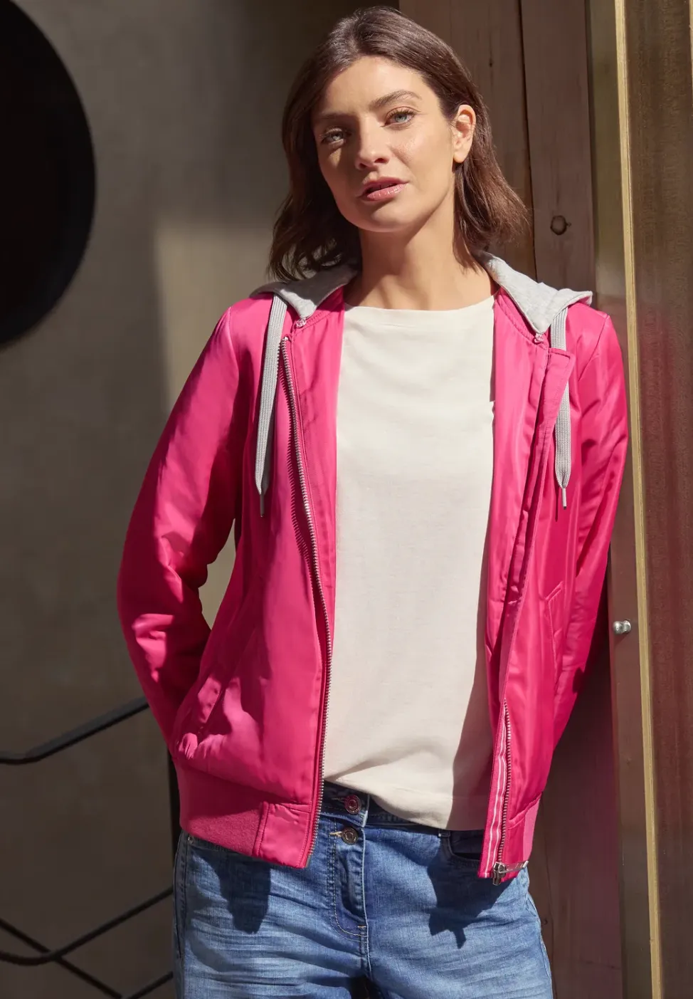Blouson met sweatcapuchon