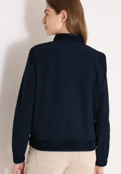 Blouson met trekkoord en mesh details