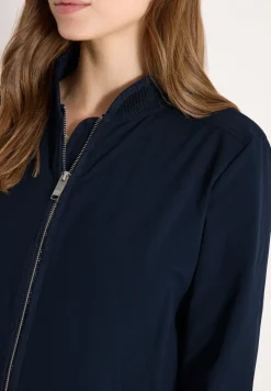 Blouson met trekkoord en mesh details