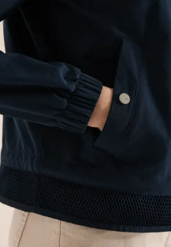 Blouson met trekkoord en mesh details