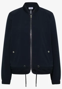 Blouson met trekkoord en mesh details