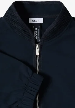 Blouson met trekkoord en mesh details