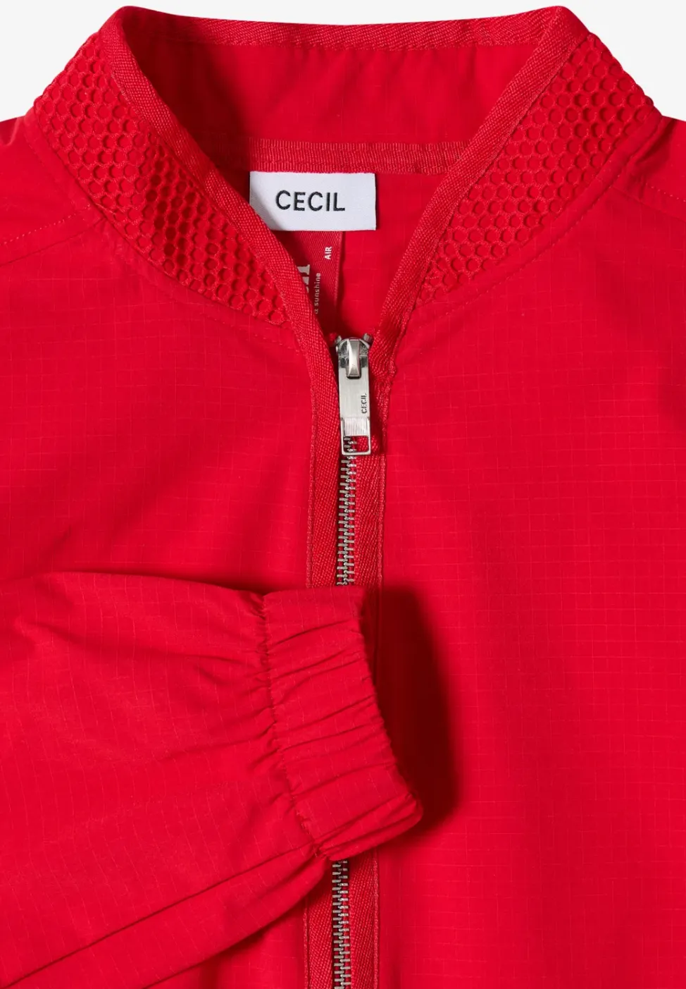 Blouson met trekkoord en mesh details