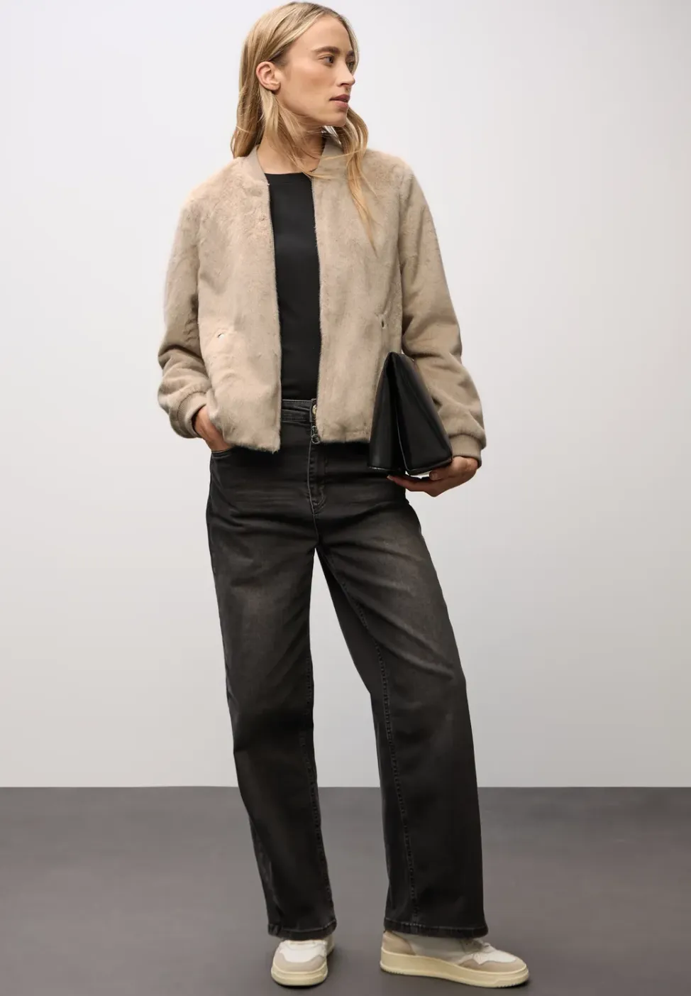 Blouson van imitatiebont