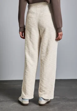 Bouclé broek met rechte pijpen
