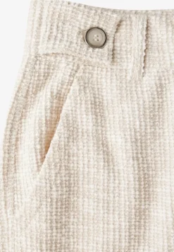 Bouclé broek met rechte pijpen