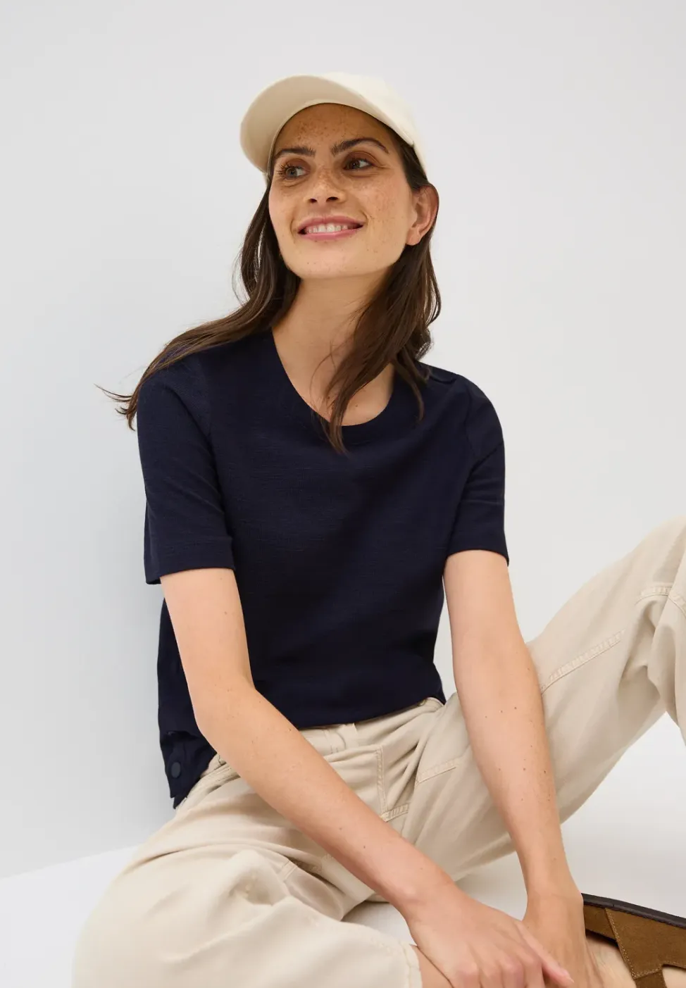 Bouclé slub shirt
