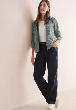 Bouclé vest met capuchon