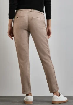 Broek in velourslook