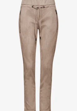 Broek in velourslook