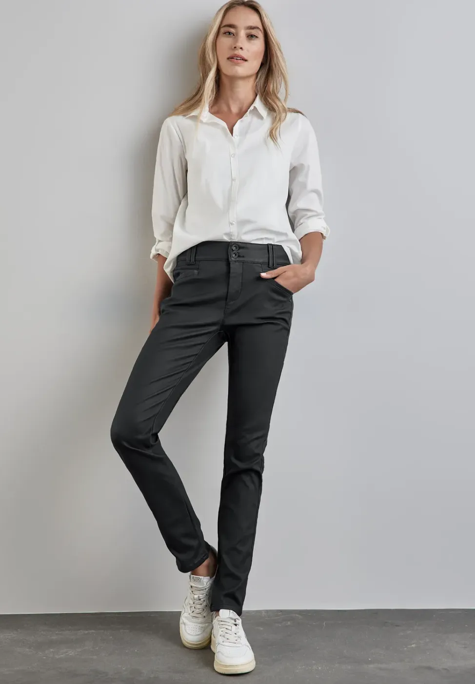 Broek met coating