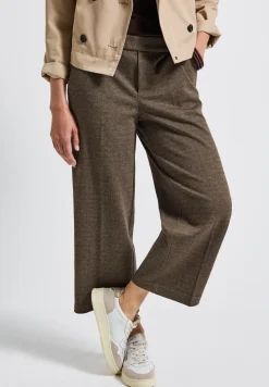 Broek met gedessineerde straight legs
