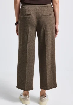 Broek met gedessineerde straight legs